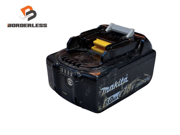 ☆中古品☆ makita マキタ 18V 6.0Ah 純正 リチウムイオンバッテリー BL1860B 急速充電対応 雪マーク132802 - 1
