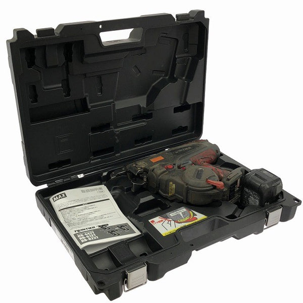 ☆中古品☆MAX マックス 14.4V 充電式鉄筋結束機 ツインタイア RB-440T バッテリ1個(14.4V 3.9Ah) ケース付 TWINTIER136989 - 2