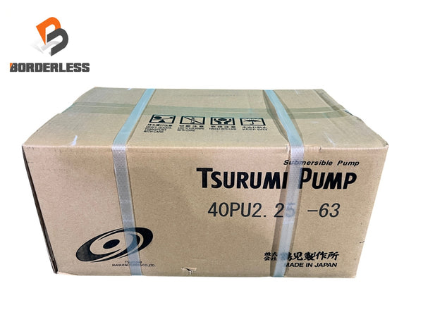 ☆未使用品☆TSURUMI ツルミ製作所 200V 60Hz 水中ポンプ 40PU2.25-63 汚水 汚物用 自動120523 - 1