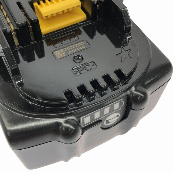 ☆極美品充電1回☆makita マキタ 18V 6.0Ah 純正 リチウムイオンバッテリー BL1860B 残量表示付 急速充電対応 蓄電池 充電池 雪マーク136736 - 7
