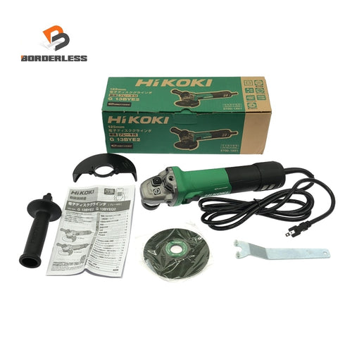 ☆未使用品☆HiKOKI ハイコーキ 100V 125mm 電子ディスクグラインダー G13BYE2 ブレーキ付 研磨 研削 切断118363