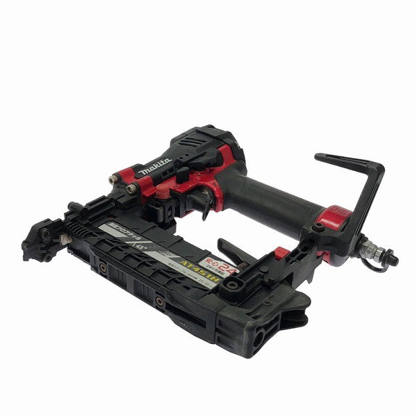 ☆中古品☆makita マキタ 高圧 フロアタッカー AT451H 赤 ケース付 肩巾MA線4mm 長さ50mm フロア用 エアタッカー エアータッカー131306 - 4