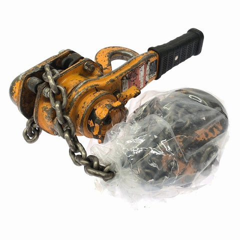 ☆中古品☆KITO キトー レバーブロック L5形 LB016 荷重1.6ton 揚程1.5m レバーホイスト ガッチャ 荷締め機 荷揚げ機125669 - 0