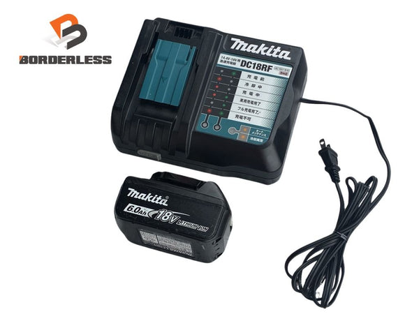 ☆中古品セット☆ makita マキタ バッテリ 充電器セット DC18RF BL1860B 18V 6.0Ah 使用回数僅か 純正品 急速充電対応132412 - 1