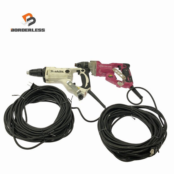 ☆中古品2点セット☆HITACHI 日立工機 4mm ボード用ドライバー W4SE / makita マキタ ボード用スクリュードライバー 6814133368 - 1