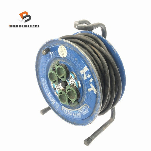 ☆中古品☆HATAYA ハタヤ 畑屋 100V 30m サンデーレインボーリール SG-30K 屋外用 防雨型 電工ドラム コードリール 延長コード118896 - 1