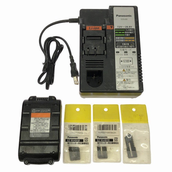 ☆中古品☆Panasonic パナソニック 14.4V 充電角穴カッター EZ4543 バッテリー1個(14.4V 3.3AH) 充電器 ボードカッター129877 - 10