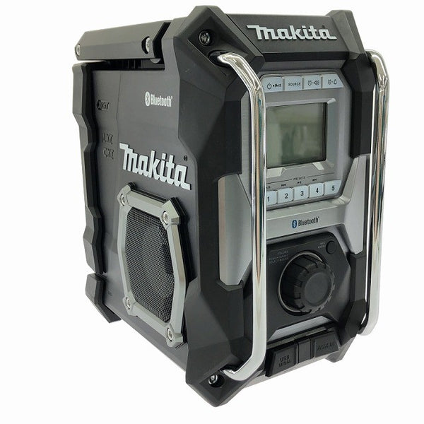 ☆中古美品☆makita マキタ 40Vmax 充電式ラジオ MR002G 黒 本体＋ACアダプタ付 Bluetooth対応 コードレス 現場ラジオ 作業ラジオ130907 - 3