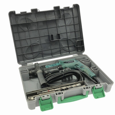 ☆中古品☆HITACHI 日立工機 100V 24mm ロータリハンマドリル DH24PC2 ケース付 コード式 ロータリーハンマードリル 穴あけ128960 - 0