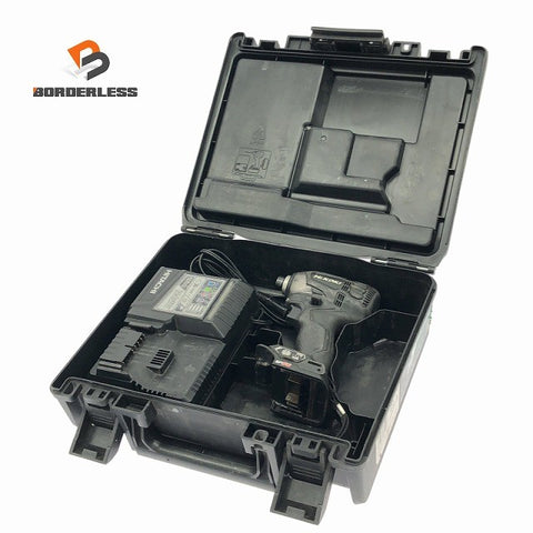 ☆中古品☆HiKOKI ハイコーキ 18V コードレスインパクトドライバ WH18DDL2 本体+充電器+ケース付き 電動工具131702
