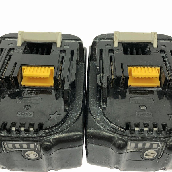 ☆中古品2点セット☆makita マキタ 18V 6.0Ah 純正 リチウムイオンバッテリー BL1860B×2 残量表示付 雪マーク 蓄電池132930 - 8
