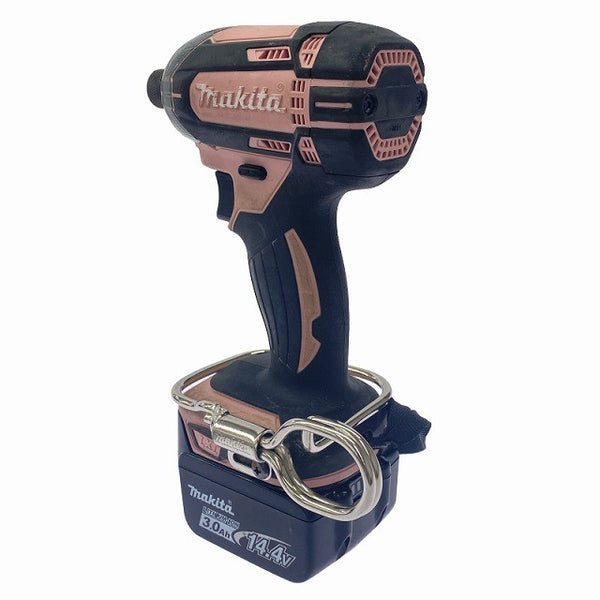 ☆比較的綺麗☆ makita マキタ 14.4V 充電式インパクトドライバ TD138D ピンク バッテリ2個(3.0Ah) 充電器付131782 - 5