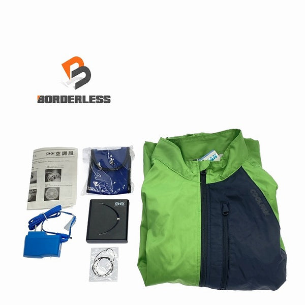 ☆美品セット☆セフト 7.2V 空調服用バッテリー BTSP1 ファンユニット＋ベスト(ミドリ安全 WEV86)付 株式会社空調服 空調作業服112057 - 1