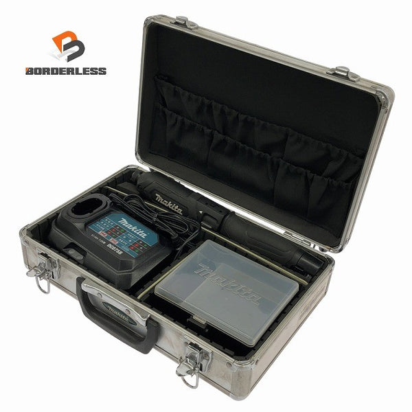 ☆中古品☆makita マキタ 7.2V 充電式ペンインパクトドライバー TD022DSHXB 黒/ブラック バッテリ2個(1.5Ah) 充電器 ケース付135321 - 1