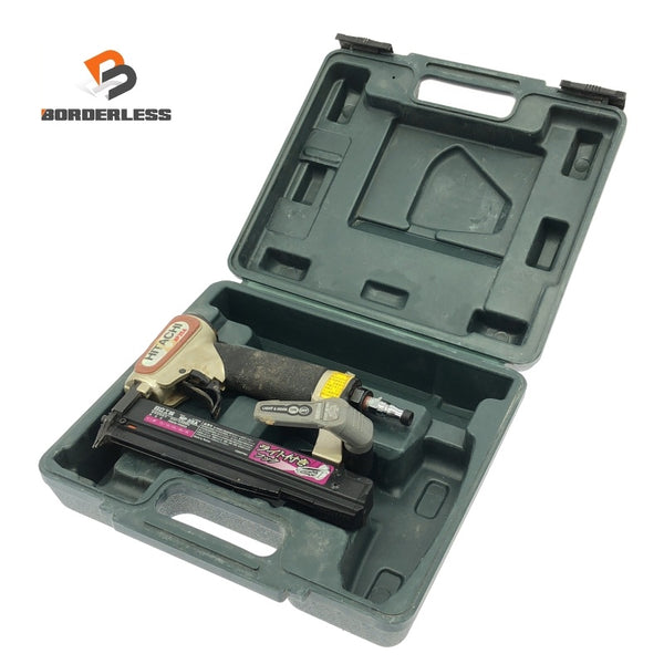 ☆中古品☆HITACHI 日立工機 一般庄/常圧 35mm ピン釘打機 NP35A ケース付 ピン釘打ち機 ピンネイラ ピンタッカー エア工具118068 - 1