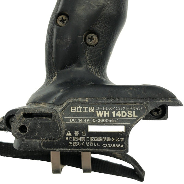☆中古品☆HITACHI 日立工機 14.4V コードレスインパクトドライバー WH14DSL 黒 本体のみ 充電式 バッテリー式118508 - 6