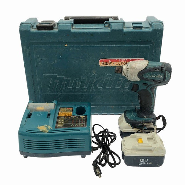 ☆中古品☆ makita マキタ 12V 充電式インパクトドライバー TD124D バッテリー2個(3.3Aｈ)充電器+ケース117459 - 3