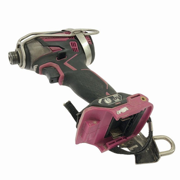 ☆中古品☆HiKOKI ハイコーキ 14.4V コードレスインパクトドライバー WH14DDL2 赤 本体＋ケース付 充電式 バッテリー式 旧日立工機132744 - 4