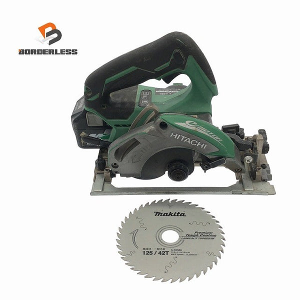 ☆中古品☆HITACHI 日立工機 18V 125mm コードレス丸のこ C18DBL バッテリ(BSL36A18)付き 製造15-8 電動工具 丸鋸 マルノコ117212 - 1