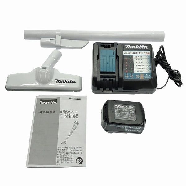 ☆未使用品☆makita マキタ 18V 充電式クリーナー CL180FDRFW 白 バッテリ1個(3.0Ah) 充電器付 コードレス ハンディ 掃除機137418 - 10