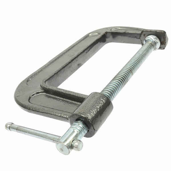 ☆中古品4個セット☆TAKAGI タカギ 高儀 強力型Cクランプ 125mm シャコ万力 C型 固定 H120×W245×D27 シャコマン 蝦蛄万力132950 - 4