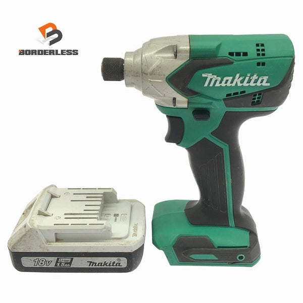 ☆中古品☆makita マキタ 18V 充電式インパクトドライバ M698D バッテリー(18V 1.5Ah) 電動工具 締め付け137916 - 1