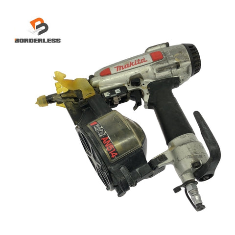 ☆中古品☆ makita マキタ 50mm 高圧エア釘打機 AN514 本体のみ コイルネイラ ロール釘打ち/クギ118487