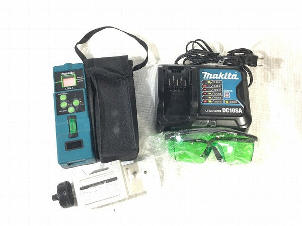 ☆比較的綺麗☆makita マキタ 10.8V 充電式屋内・屋外兼用追尾墨出し器 SK506GDN 受光器 充電器 ケース グリーンレーザー墨出し器125376 - 10