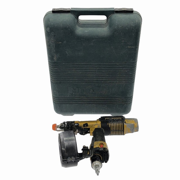 ☆中古品☆HITACHI 日立工機 高圧 ねじ打機 WF4H 本体+ケース付き ターボドライバー 内装業 大工道具 エアードライバー - 3