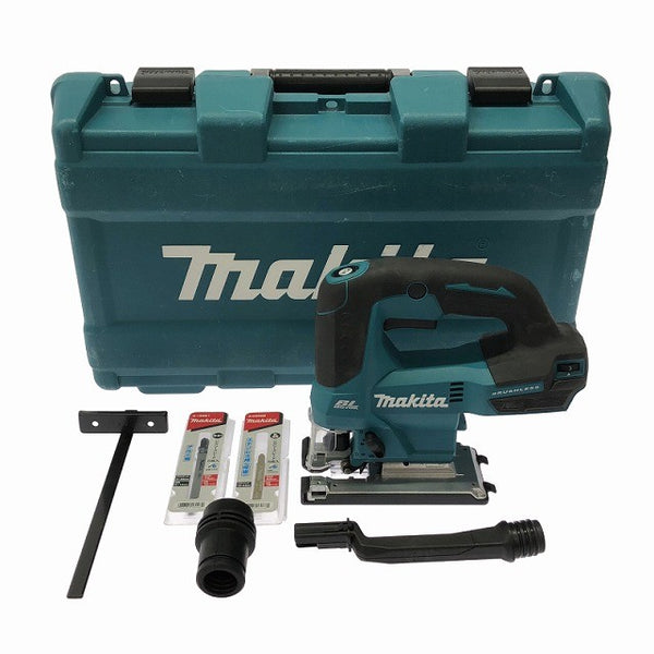 ☆比較的綺麗☆ makita マキタ 18V 充電式ジグソー JV184DZK 替刃10枚付き 青/ブルー 電気のこぎり 電動ノコギリ130017 - 3