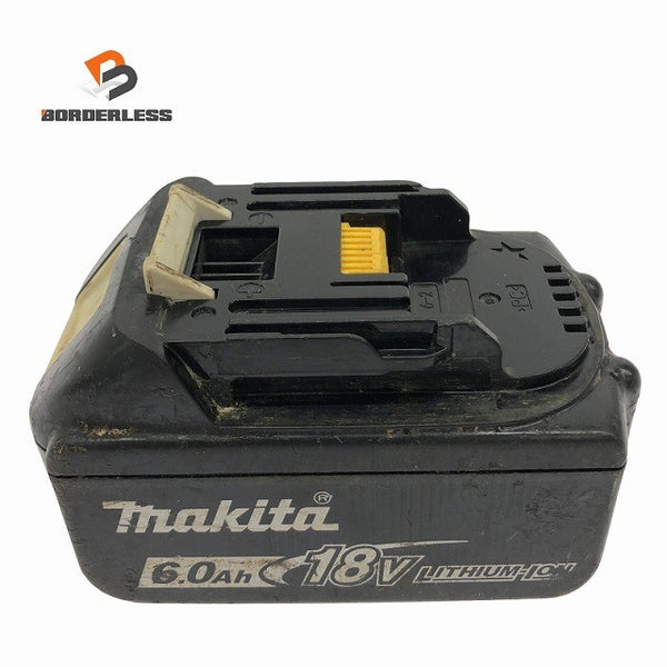 ☆中古品☆makita マキタ 18V 6.0Ah 純正 リチウムイオンバッテリー BL1860B 残量表示付 リチウムイオン電池 蓄電池 充電池136418 - 1
