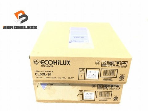 ☆未使用品2個セット☆IRIS OHYAMA アイリスオーヤマ LEDシーリングライト CL6DL-S1 3300lm LED照明 天井灯133541