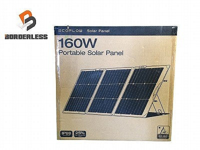 ☆未使用品☆ ECOFLOW エコフロー 160W ポータブルソーラーパネル/SOLAR PANEL ‎EF-Fold-P160-04 キャンプ 災害 地震115301
