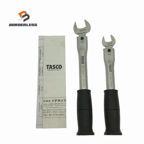 ☆中古品2点☆TASCO タスコ 1/4＋3/8 トルクレンチ A771SV-2＋TA771SV-3 17mm＋22mm エアコン用 TA771SV-23S134948