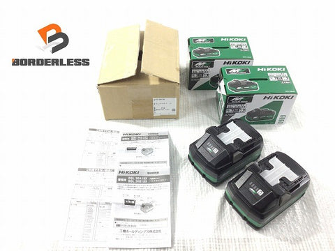 ☆未使用品 2点セット☆HiKOKI ハイコーキ 36V 4.0Ah 純正 マルチボルトバッテリー BSL36B18X リチウムイオン蓄電池