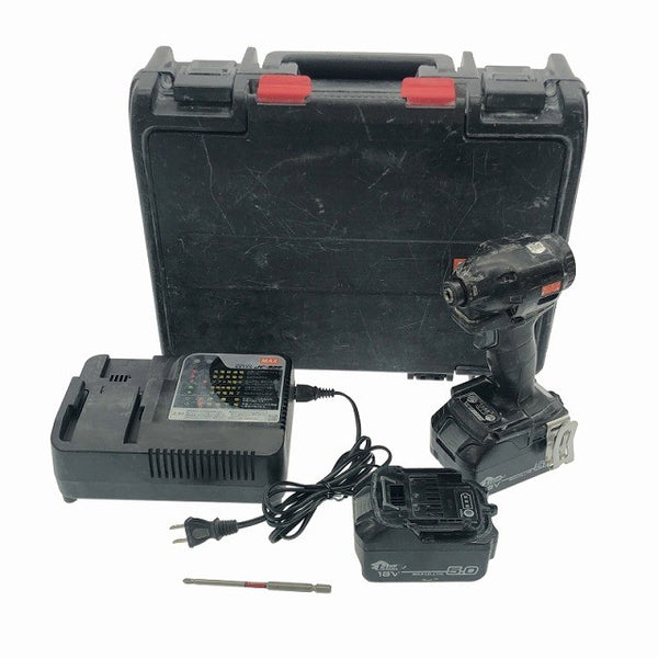 ☆中古品☆MAX マックス 18V 充電式ブラシレスインパクトドライバ PJ-ID152 バッテリ2個(18V 5.0Ah) 充電器 ビット付き116887 - 3