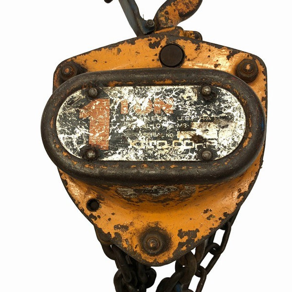 ☆中古品2個セット☆KITO キトー チェーンブロック M3形 CB010 荷重1.0ton/1ton 揚程2.5m 手動式 チェンブロック 吊り具 荷揚げ136500 - 8