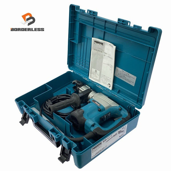 ☆極美品☆makita マキタ 100V 電動ハンマー HM0830 本体+ケース付 六角軸 コンクリートブレーカー ハツリ機 はつり機 斫り機129478 - 1
