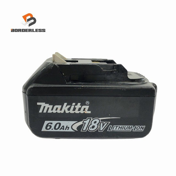 ☆中古品☆makita マキタ 18V 6.0Ah 純正 リチウムイオンバッテリー BL1860B 残量表示付 リチウムイオン電池 蓄電池 充電池129576 - 1