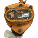 ☆中古品2個セット☆KITO キトー チェーンブロック M3形 CB010 荷重1.0ton/1ton 揚程2.5m 手動式 チェンブロック 吊り具 荷揚げ機135608 - 8