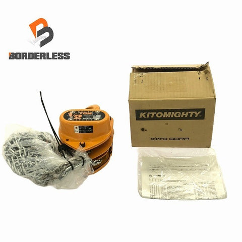 ☆未使用品☆KITO キトー 手動チェーンブロック キトーマイティ M3形 CB005 荷重1/2ton 0.5ton/500kg 揚程2.5m チェンブロック125560