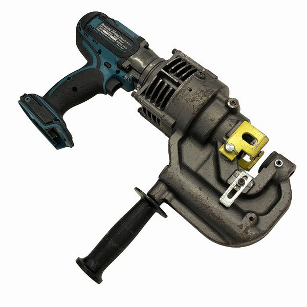 ☆中古品☆makita マキタ 18V 充電式パンチャー PP200D バッテリー2個(18V 6.0Ah) 充電器 ケース ダイス付134424 - 5