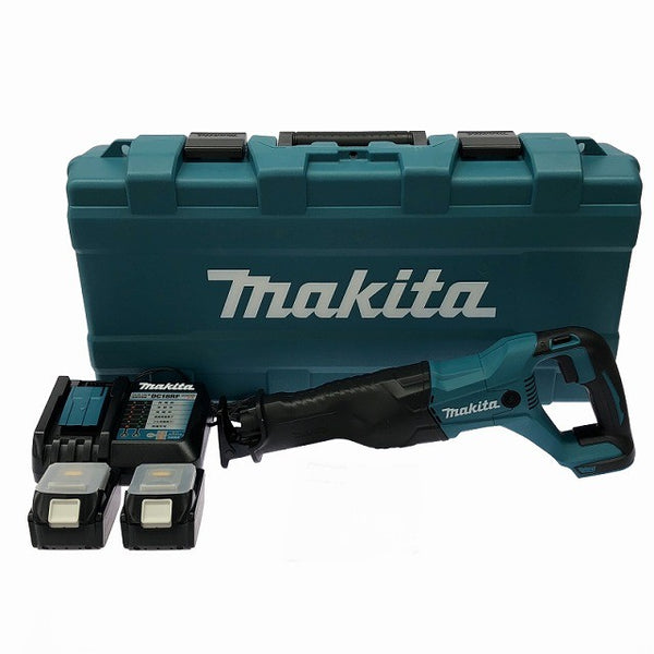 ☆未使用品☆makita マキタ 18V 充電式レシプロソー JR186DRGX バッテリ2個(6.0Ah) 充電器 ケース付 コードレス セーバソー132177 - 3