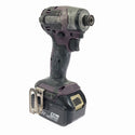 ☆中古品☆makita マキタ 18V 充電式インパクトドライバ TD173D 紫 バッテリー(18V 5.0Ah) 充電器付き 電動工具 締め付け - 3