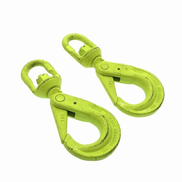 ☆美品2本セット☆MARTEC マーテック スイベルフック BKL-13-10 5.3ton ラッチロック ロッキングフック チェーンスリング用 吊り具117320 - 5