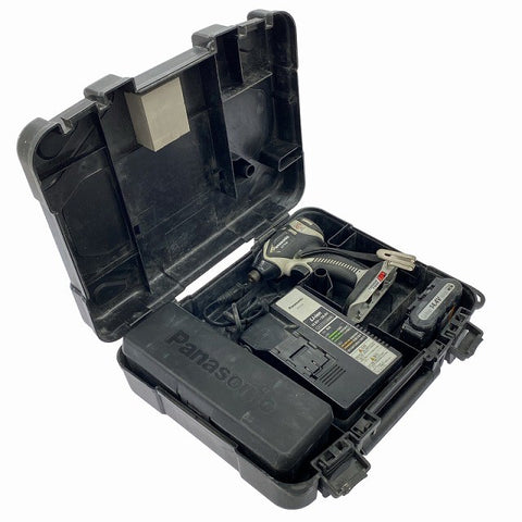 ☆中古品☆Panasonic パナソニック 14.4V 充電インパクトドライバ EZ7546 バッテリー(14.4V 3.0Ah) 充電器付き 電動工具130393 - 0