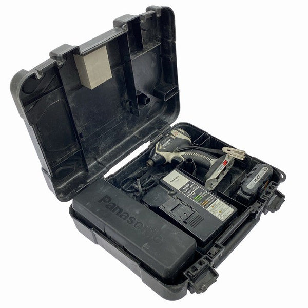 ☆中古品☆Panasonic パナソニック 14.4V 充電インパクトドライバ EZ7546 バッテリー(14.4V 3.0Ah) 充電器付き 電動工具130393 - 2