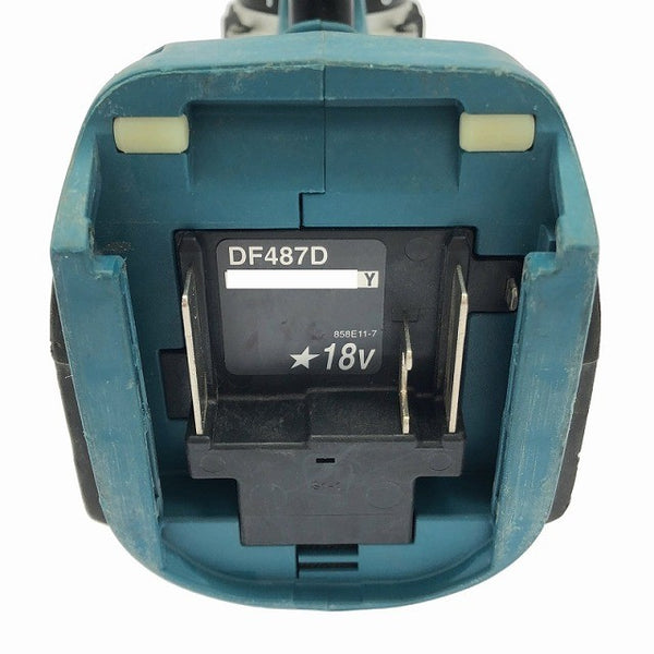 ☆中古品☆ makita マキタ 18V 充電式ドライバドリル DF487D 青/ブルー 本体のみ 電動工具 締め付け 穴あけ134645 - 10
