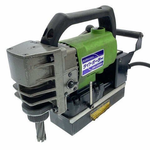 ☆中古品☆IKURATOOLS 育良精機 100V 小型ハンディタイプ磁気ボーラー ライトボーラー ISK-LB30ST 電動工具 磁気ボール盤120560 - 0