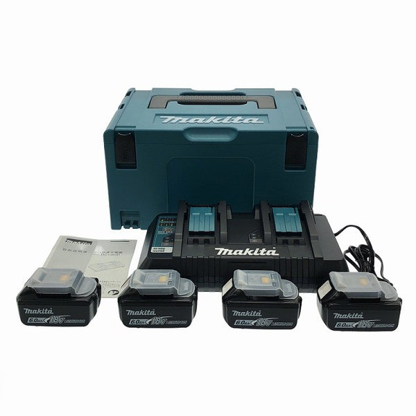 ☆未使用品☆makita マキタ 18V パワーソースキット A-67094 バッテリ4個(BL1860B) 充電器(DC18RD)ケース付き119550 - 3